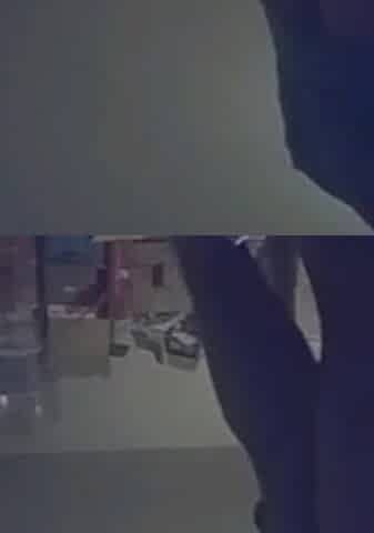 Black amateur hunk jerking off