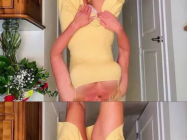 Amazing blonde german webcam milf high heel masturbation