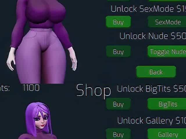 Hot gal with large tits and large butt
