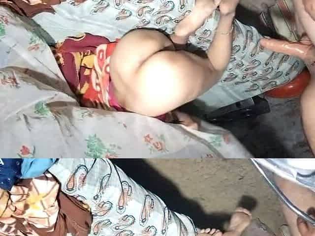 Bhabhi's ass got torn and she was fucked using a dragon condom.