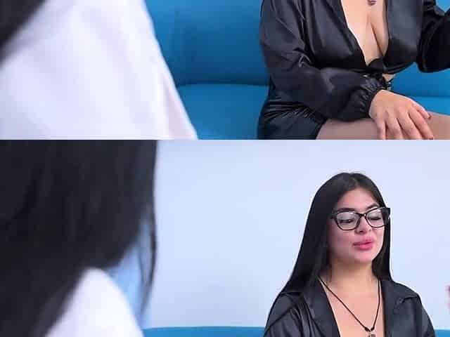 Office threesome with MILF and XXX to avoid dismissal.