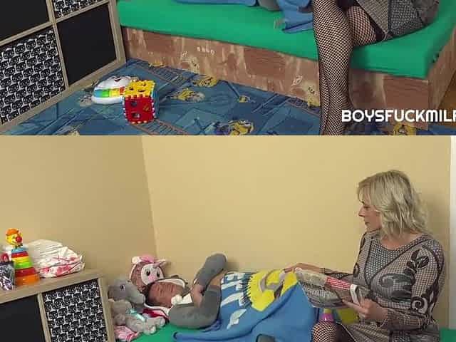 This lustful mother i'd like to fuck whore likes hard sex with little bunnies