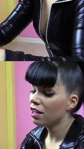 Amanda Jane - Catsuit Paint Lady at Kinky Blowjob
