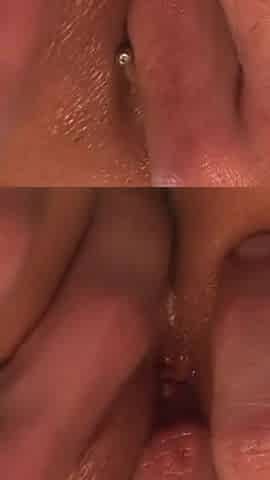 An oiled babe gets fucked and facialized from her fucker