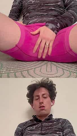 Excited After Workout on Yoga Mat - Thick Wang Edging & Giant Spunk fountain ????