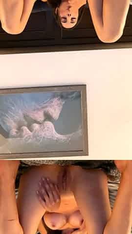 Webcam brunette solo masturbation