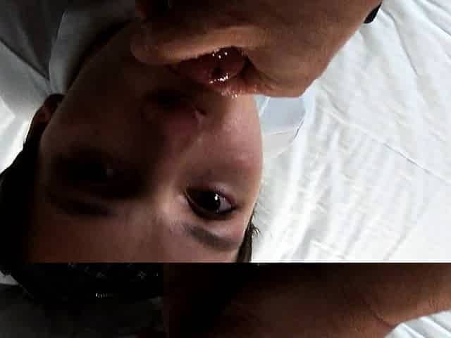 Hardcore ffm blowjob and doing handjob