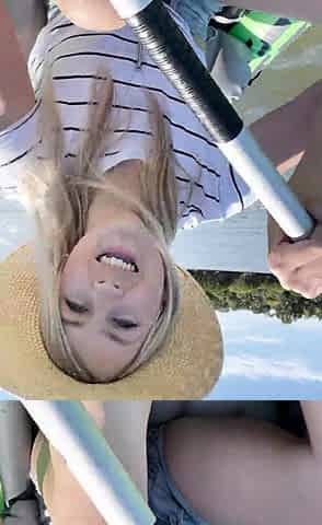 Blonde emo amateur solo masturbation