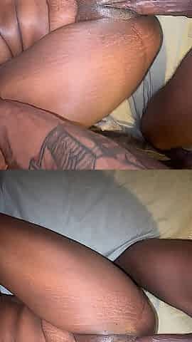 Creamy Black Chicago Twat leaves a mess