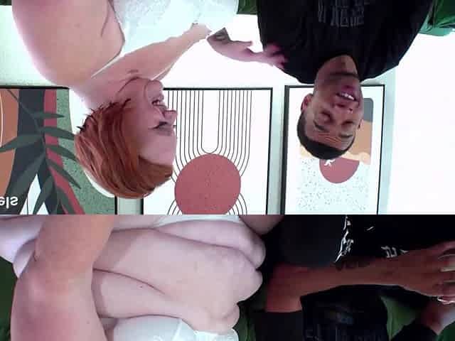 Super Sized Redhead Julie Ginger Sits Her Humongous Booty On A BBC JM1295