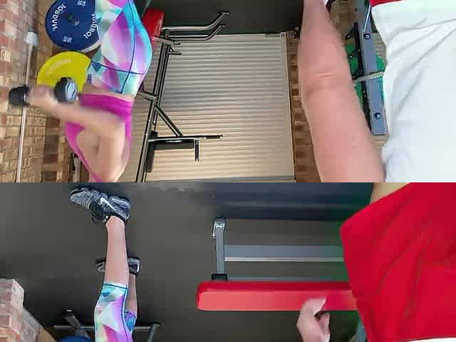 British gym bunnie mother i'd like to fuck catches personal coach stroking in the gym