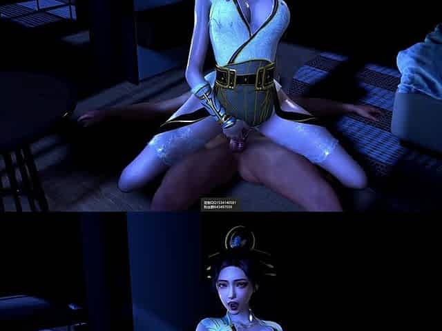 3D Hot Asian Slut Cosplay Model Cheating with Big Dick