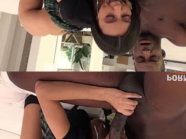 Eliza Ibarra Spoiled Rich Girl Gets Blacked By Her Stepbrother At The Pool