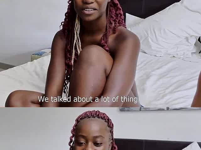 Busty 19yo Blonde African Strips For BWC