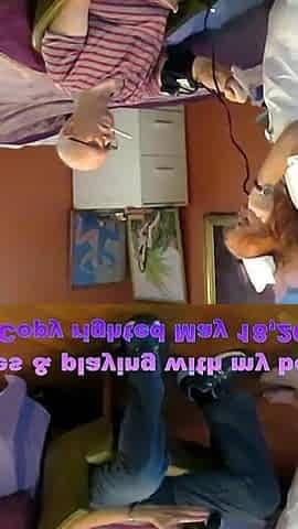 Nurse Vicki Exams a New Home Patient and Later Performs a Glove Strip Tease