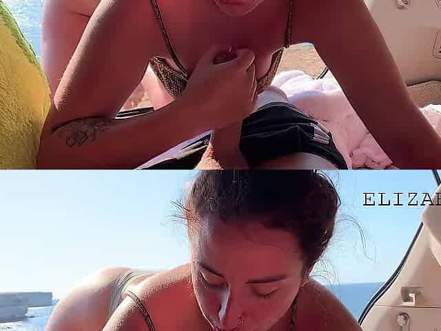 Sexy public sex with stepmom