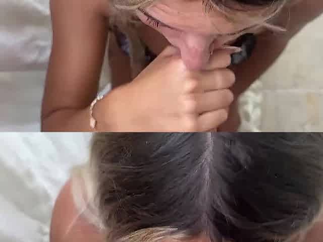 Bitch Gets a FILTHY FACIAL on a Hotel Balcony!!