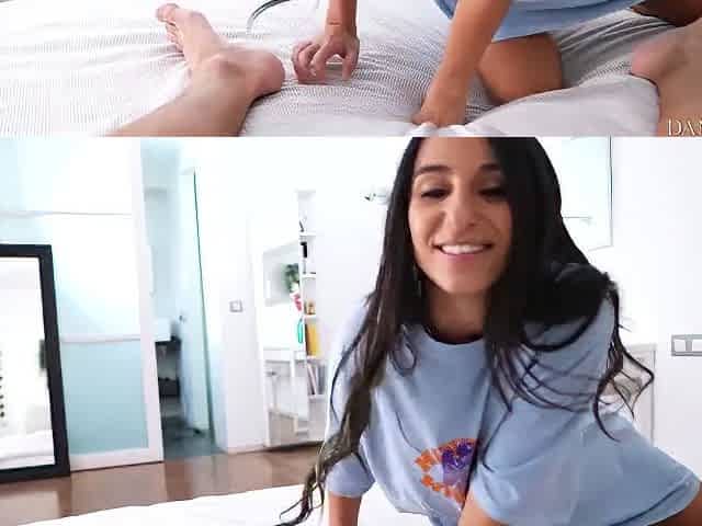 Stepbrother With Big Fat Dick Makes His Small Stepsister Squirts & Cum