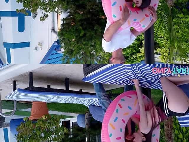 Luna Lynx - Hot Summer Threesome - Stepbrother Shares Stepsisters Pussy With Friend