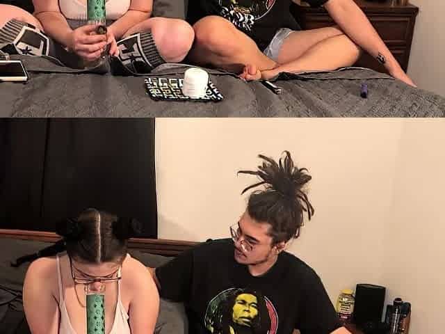 Kallista Foxxx - Smoke Sesh Blowjob Reverse Cowgirl