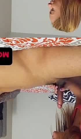 Step sister caught step bro jerking off and lets him fuck her tight pussy