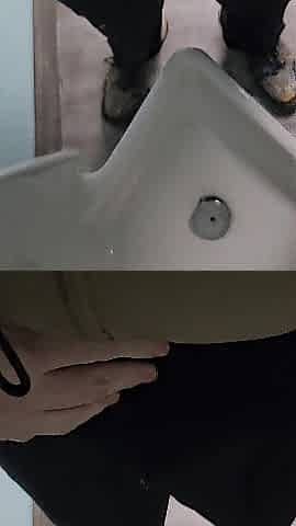 Pissing In a Warehouse Urinal AaronSkeetman On EVERYTHIN
