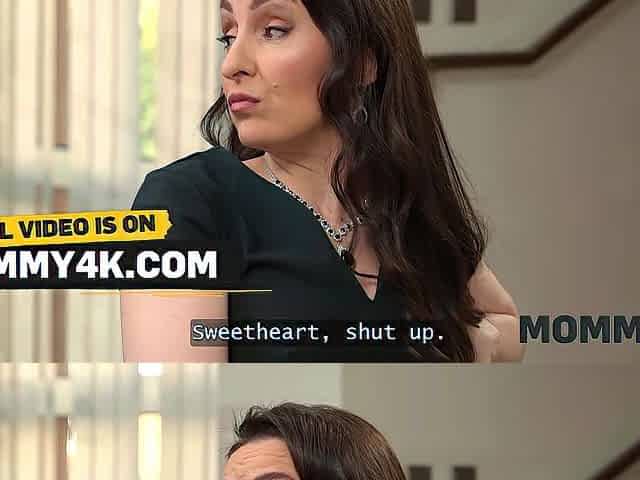 MOMMY4K. Lewd mom grabbed this knob