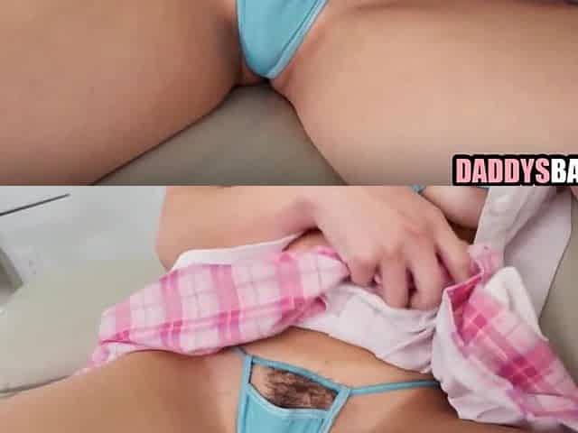 Teen step daughter looses virginity to step dad