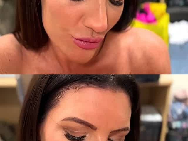 Big tit brunette MILF sucks and tit fucks a big cock