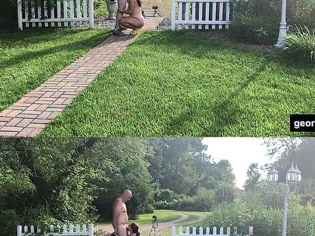 Jock Sucking Outdoors - Real Married Pair Missy and George