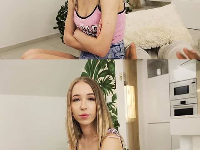 Slim Blondie Nata Gold Rides BBC On POV Fuck