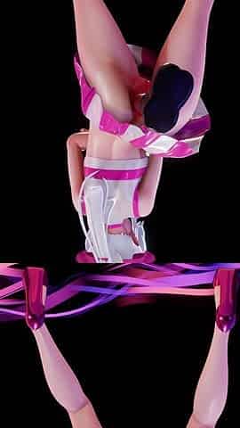 [mmd] Haku-hip Bla Sway Crazy Waist Twisting Swing Oversized Anal Plug Thrusting