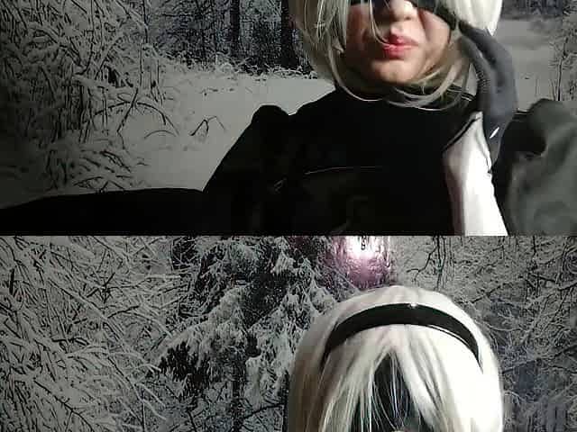 Nier automata cosplay: ahegao face