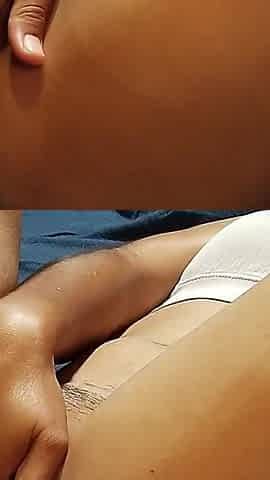 18yo Girl Fingering Her Pink Creamy Pussy