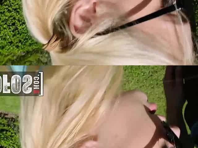 Hot Blonde Chick Anastasia Knight Gets Pussy Fucked Outdoors