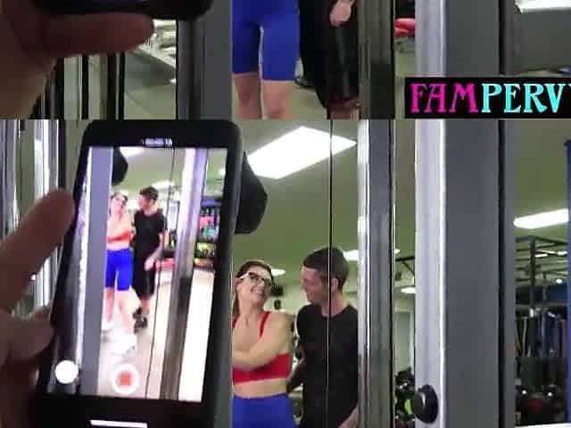 Breasty tiny mother I'd like to fuck stepsis shuts her stepbro up with her large melons
