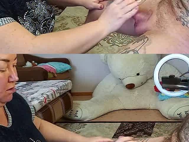 rubs cream into cock and makes my schlong cum