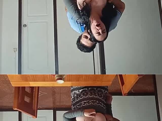 Sex Before Breakfast on the Dining Table with a Stepmother Taken by Surprise