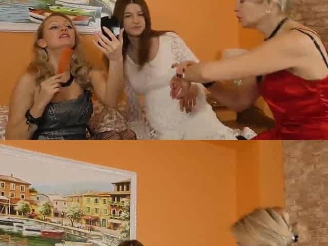 Hirsute daughter gets taboo lesbo sex from step mammas