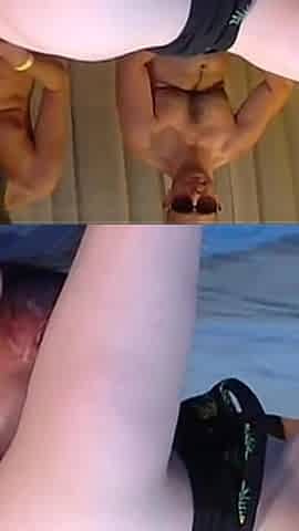 Skinny Babe Fisted Deep in Wild Group Stretch Session
