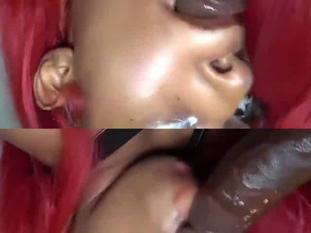 Big Facial-make Up Artist Gives Sloppy Head
