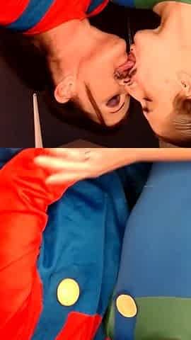 Lesbian Kissing Halloween Cosplay