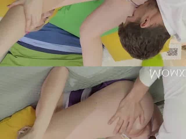 STEP MAMA Beautiful thin golden-haired mother I'd like to fuck likes energetic screwing