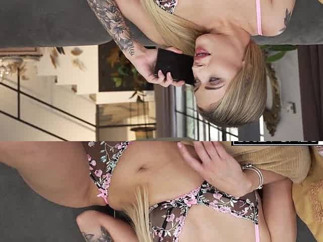 Tattooed Blondie Ria Sunn Interracially Banged After Blowjob