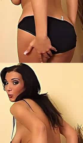 Hot Brunette Velvet Playing with Her New Dildo Toy