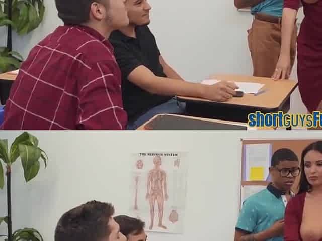 Short Ebony Guy Pussysmashing Cougar