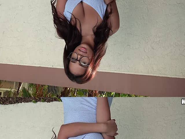Clothed sex outside is amazing experience for hot Autumn Falls