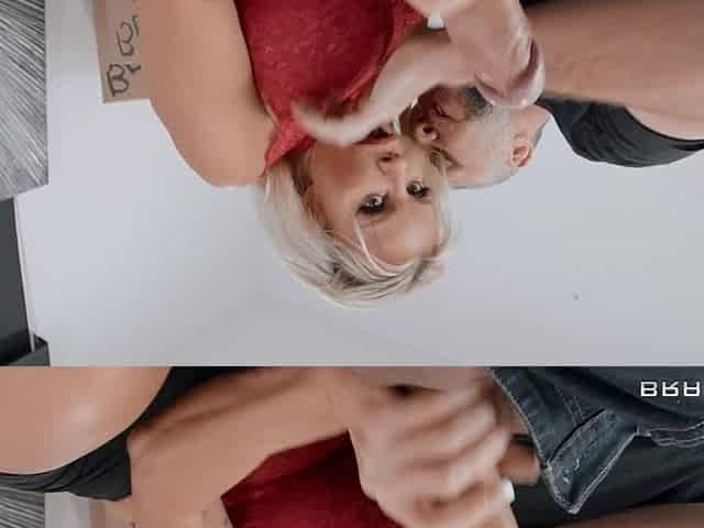Big Titted Blonde MILF Gets Railed By Cocky Mover: featuring Keiran Lee and Robbin Banx