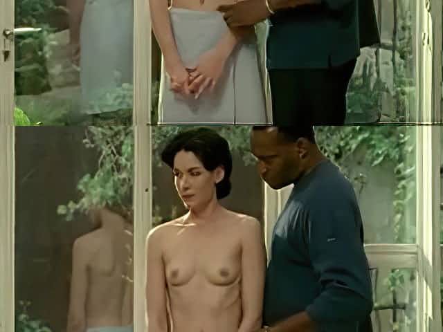 Brunette white woman with black lover - Erotic Interracial