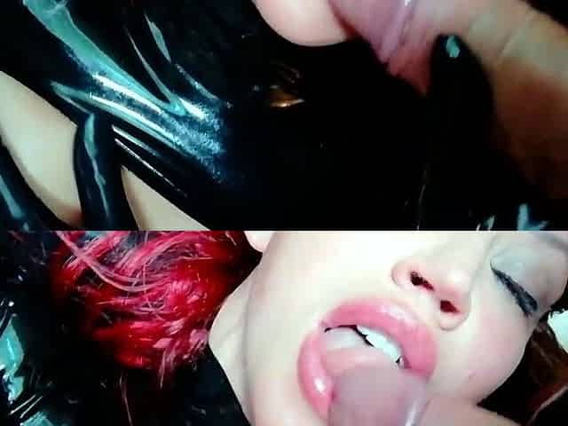 Amateur babe giving a great blowjob in POV home video